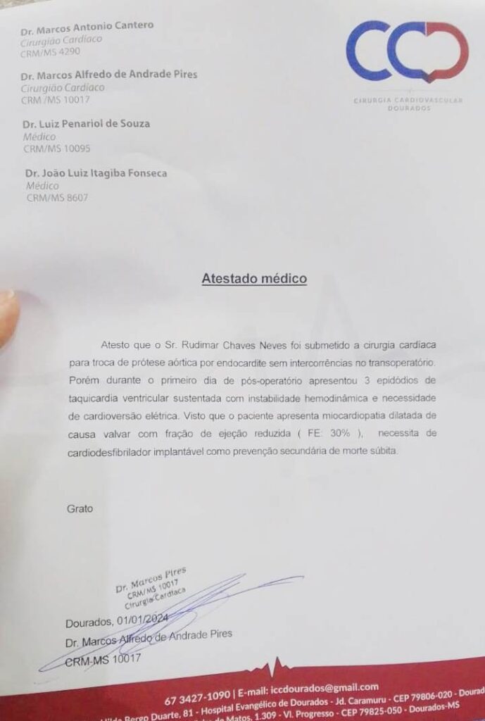 Família sapucaiense busca apoio urgente da sociedade para salvar a vida de Rudimar