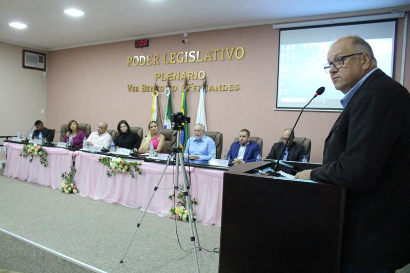 Sessão solene de abertura do Ano Legislativo 2024 na Câmara Municipal de Coronel Sapucaia