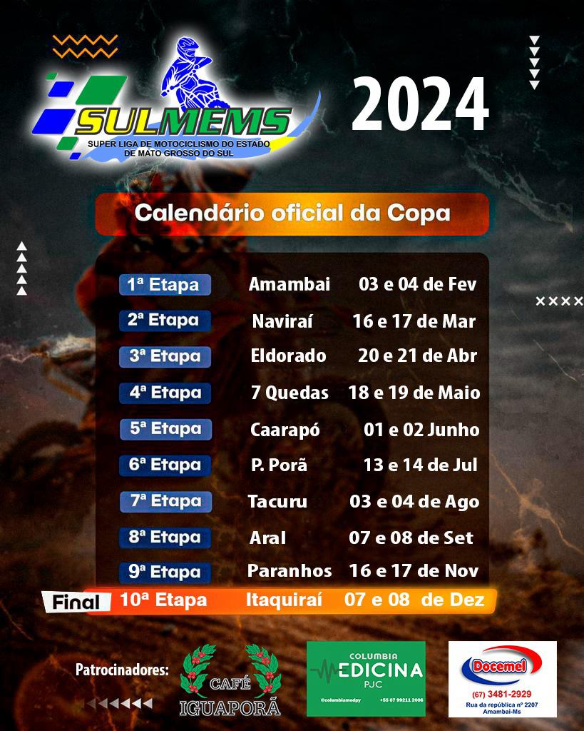 Abertura da edição 2024 da Copa Conesul de Velocross foi sucesso nesse domingo em Amambai