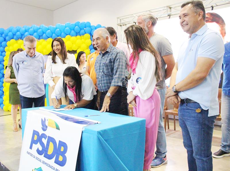 Ato de filiação do PSDB em Aral Moreira