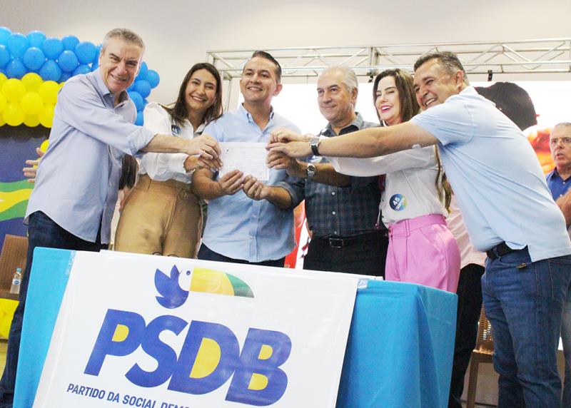 Com a presença de Reinaldo Azambuja, PSDB promove ato de filiação em Aral Moreira