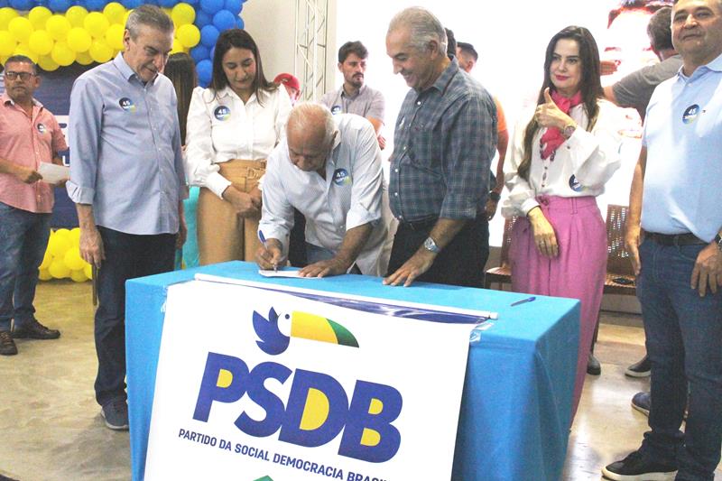 Com a presença de Reinaldo Azambuja, PSDB promove ato de filiação em Aral Moreira