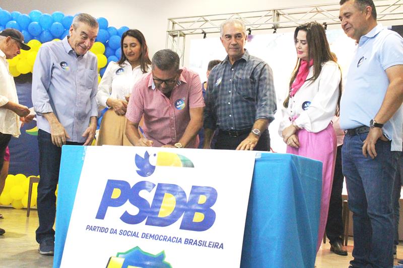 Com a presença de Reinaldo Azambuja, PSDB promove ato de filiação em Aral Moreira