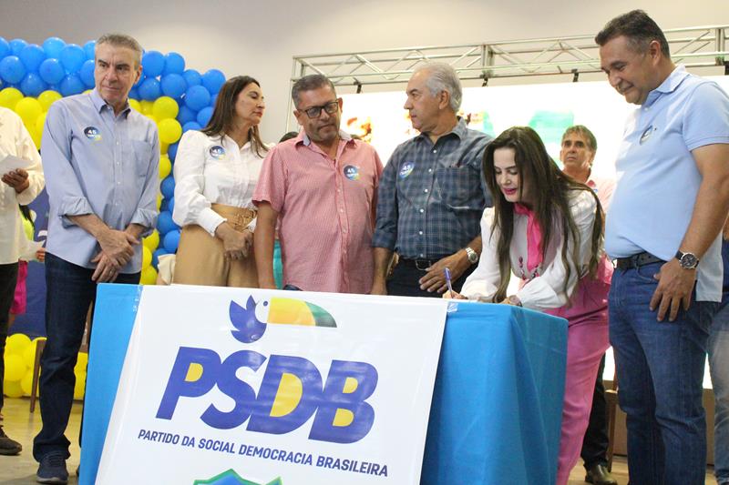 Com a presença de Reinaldo Azambuja, PSDB promove ato de filiação em Aral Moreira