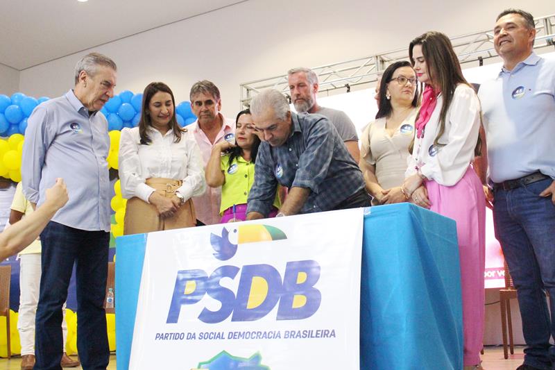 Com a presença de Reinaldo Azambuja, PSDB promove ato de filiação em Aral Moreira