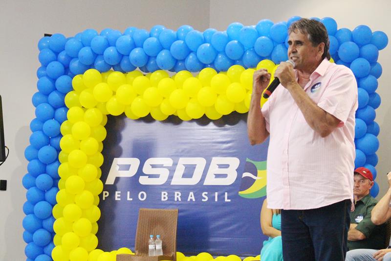 Com a presença de Reinaldo Azambuja, PSDB promove ato de filiação em Aral Moreira