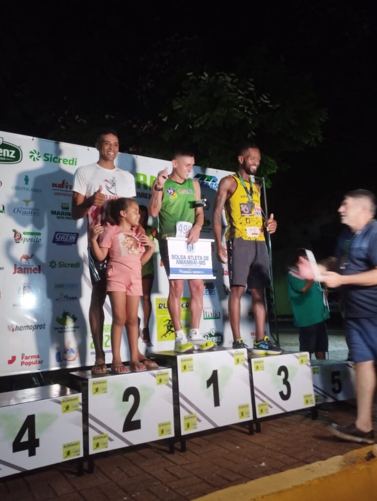 Atleta de Amambai garante 1º lugar no pódio em corrida pedestre em Mundo Novo Atleta de Amambai garante 1º lugar no pódio em corrida pedestre em Mundo Novo