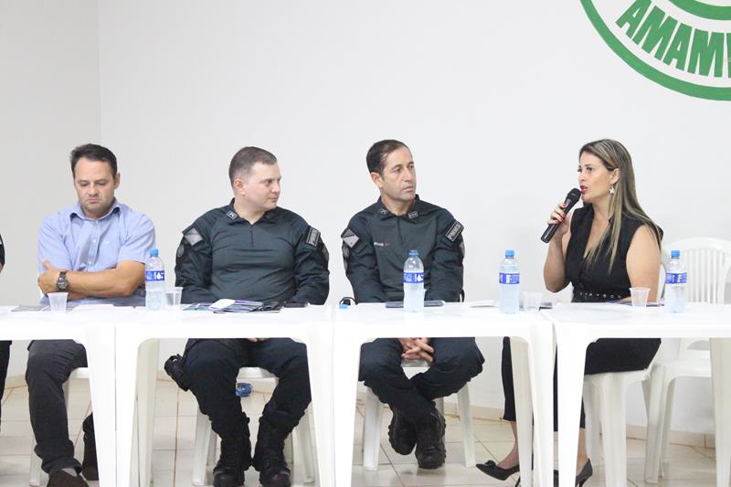 Apresentação no Sindicato Rural em Amambai do trabalho da Polícia Militar Rural em MS