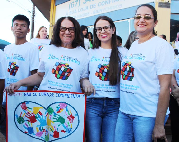 2ª Caminhada em alusão ao Dia Mundial da Conscientização do Autismo foi sucesso nesse sábado em Amambai