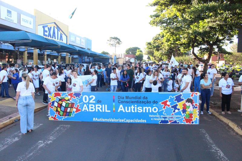 2ª Caminhada em alusão ao Dia Mundial da Conscientização do Autismo aconteceu nesse sábado, dia 20 em Amambai