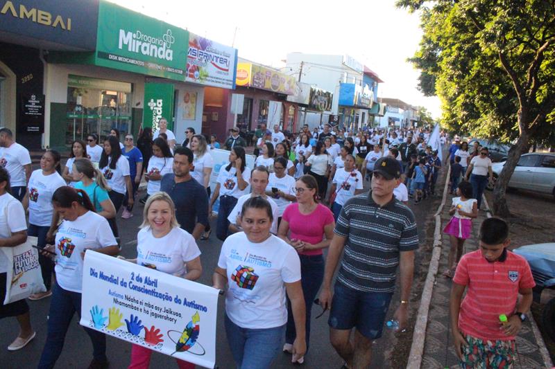 2ª Caminhada em alusão ao Dia Mundial da Conscientização do Autismo aconteceu nesse sábado, dia 20 em Amambai