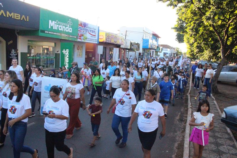 2ª Caminhada em alusão ao Dia Mundial da Conscientização do Autismo aconteceu nesse sábado, dia 20 em Amambai