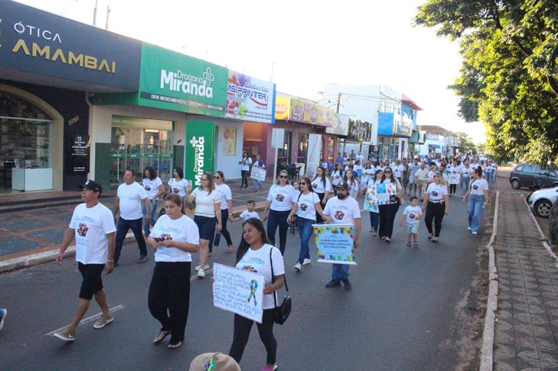 2ª Caminhada em alusão ao Dia Mundial da Conscientização do Autismo aconteceu nesse sábado, dia 20 em Amambai