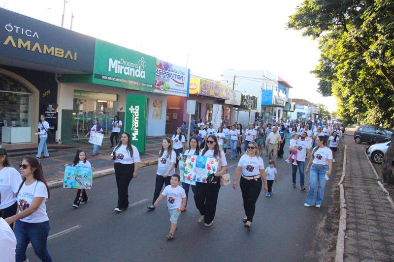 2ª Caminhada em alusão ao Dia Mundial da Conscientização do Autismo aconteceu nesse sábado, dia 20 em Amambai