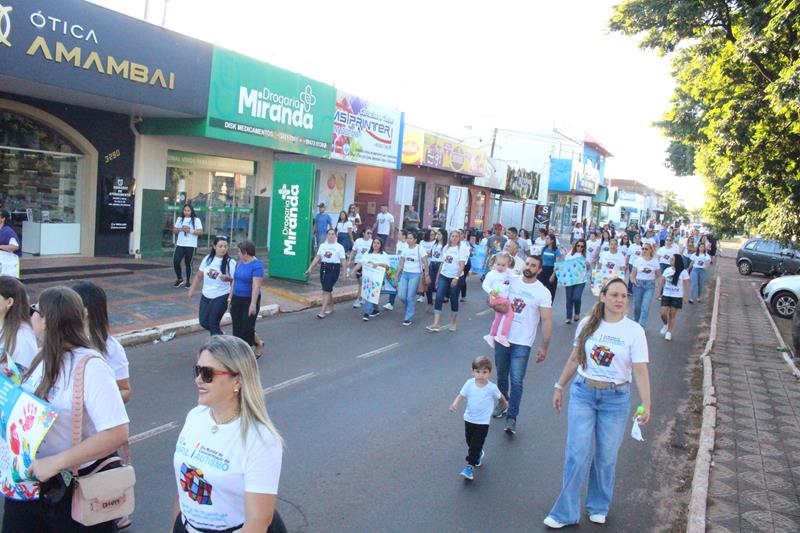 2ª Caminhada em alusão ao Dia Mundial da Conscientização do Autismo aconteceu nesse sábado, dia 20 em Amambai