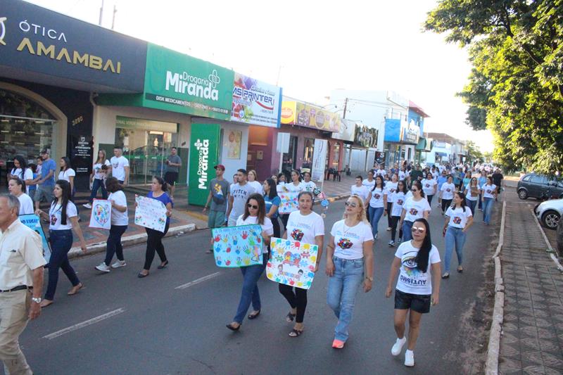 2ª Caminhada em alusão ao Dia Mundial da Conscientização do Autismo aconteceu nesse sábado, dia 20 em Amambai