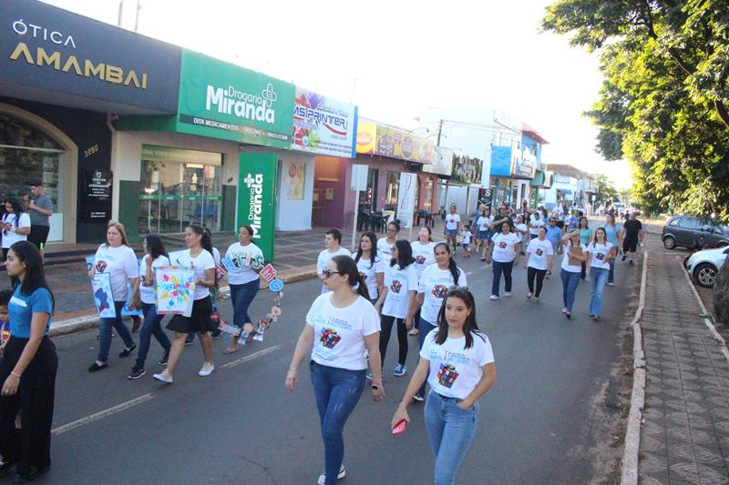 2ª Caminhada em alusão ao Dia Mundial da Conscientização do Autismo foi sucesso nesse sábado em Amambai