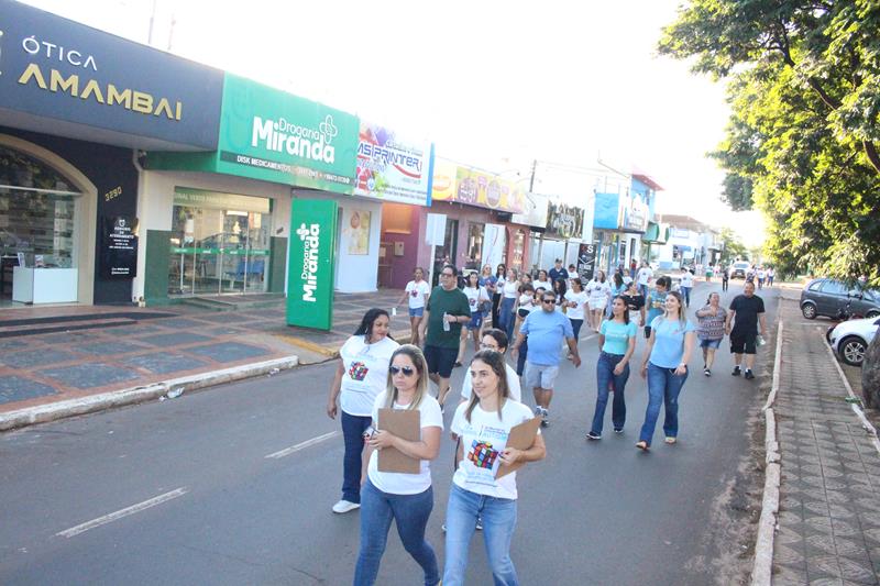 2ª Caminhada em alusão ao Dia Mundial da Conscientização do Autismo aconteceu nesse sábado, dia 20 em Amambai