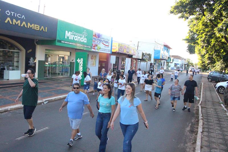 2ª Caminhada em alusão ao Dia Mundial da Conscientização do Autismo aconteceu nesse sábado, dia 20 em Amambai