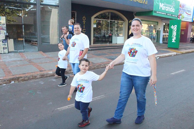 2ª Caminhada em alusão ao Dia Mundial da Conscientização do Autismo aconteceu nesse sábado, dia 20 em Amambai