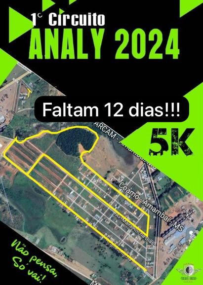 1º Circuito Analy de corrida de rua acontece neste sábado, dia 27, em Amambai