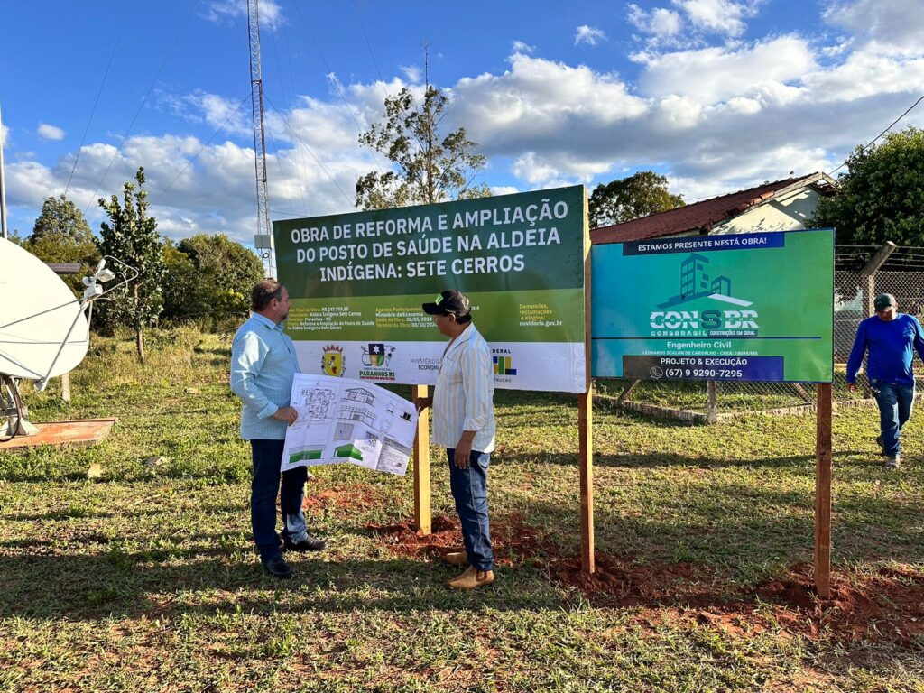 Prefeito de Paranhos assina ordem de serviço para reforma e ampliação do posto de saúde na aldeia Sete Cerros Prefeito de Paranhos assina ordem de serviço para reforma e ampliação do posto de saúde na aldeia Sete Cerros
