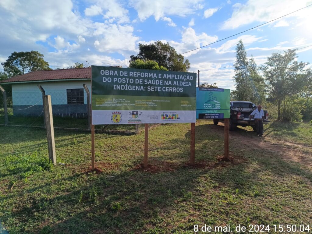 Prefeito de Paranhos assina ordem de serviço para reforma e ampliação do posto de saúde na aldeia Sete Cerros Prefeito de Paranhos assina ordem de serviço para reforma e ampliação do posto de saúde na aldeia Sete Cerros