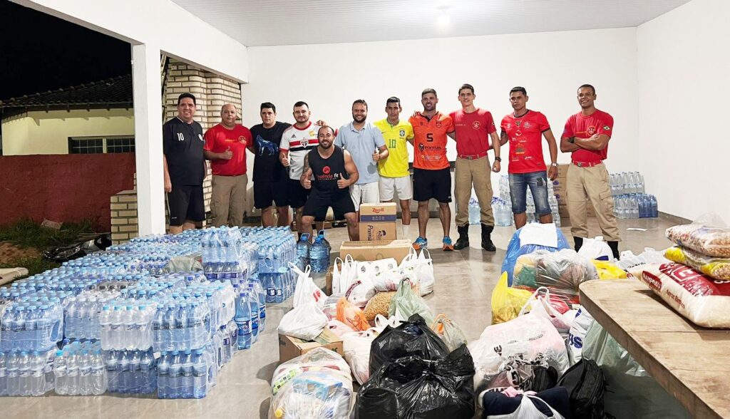 Jogo solidário arrecadou em Amambai água, alimentos e agasalhos para famílias impactadas pelas chuvas no RS