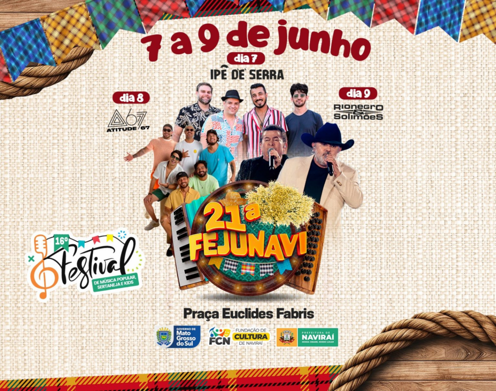 Show do grupo de pagode Atitude 67 será atração da 21ª FEJUNAVI no sábado, dia 08 Show do grupo de pagode Atitude 67 será atração da 21ª FEJUNAVI no sábado, dia 08