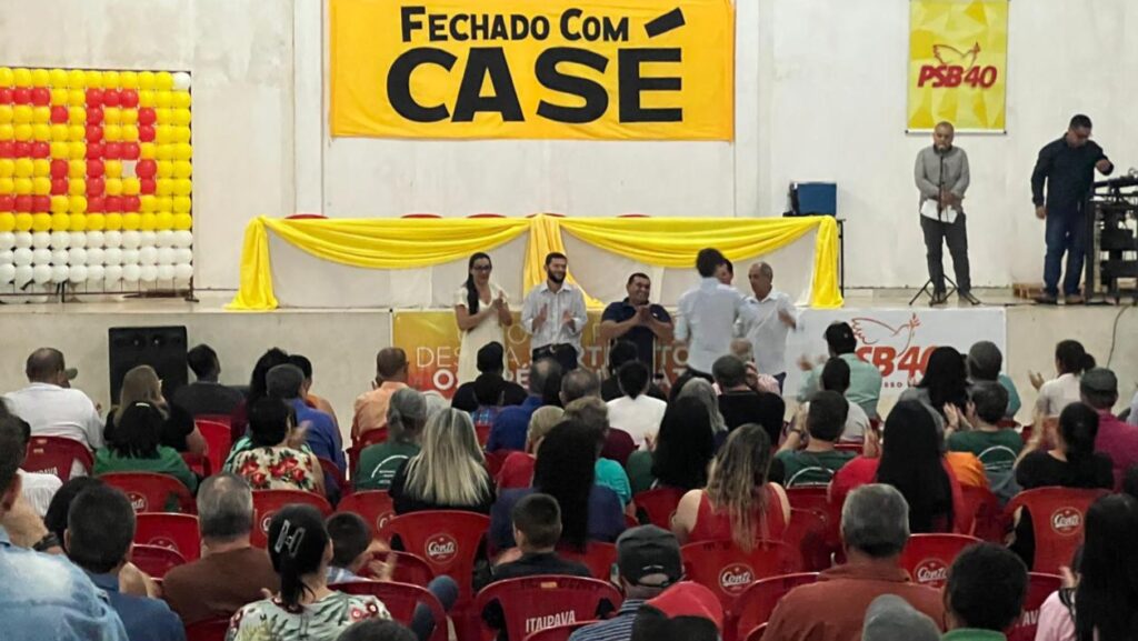 Com união de quatro partidos "até o momento", PSB lança Casé como pré-candidato a prefeito em Sete Quedas Com união de quatro partidos "até o momento", PSB lança Casé como pré-candidato a prefeito em Sete Quedas