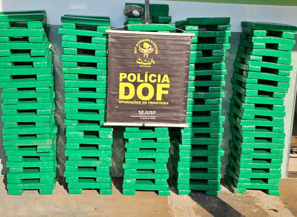 Iguatemi: DOF apreende quase 300 quilos de drogas que seguiam para Minas Gerais Iguatemi: DOF apreende quase 300 quilos de drogas que seguiam para Minas Gerais