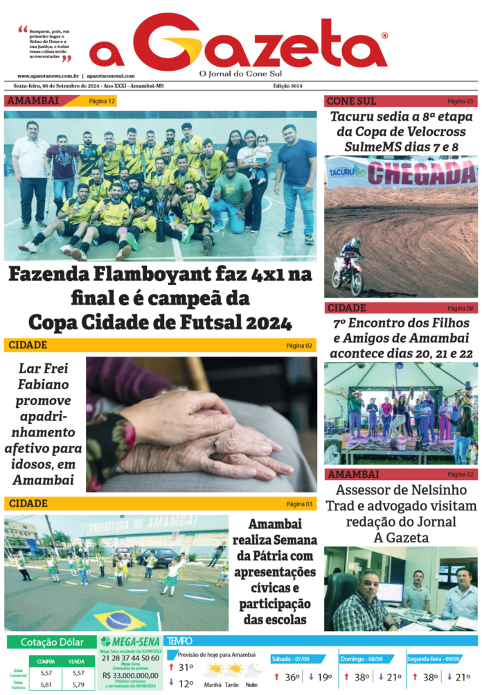 Jornal A Gazeta, dia 06 de setembro - edição 3014.pdf_1