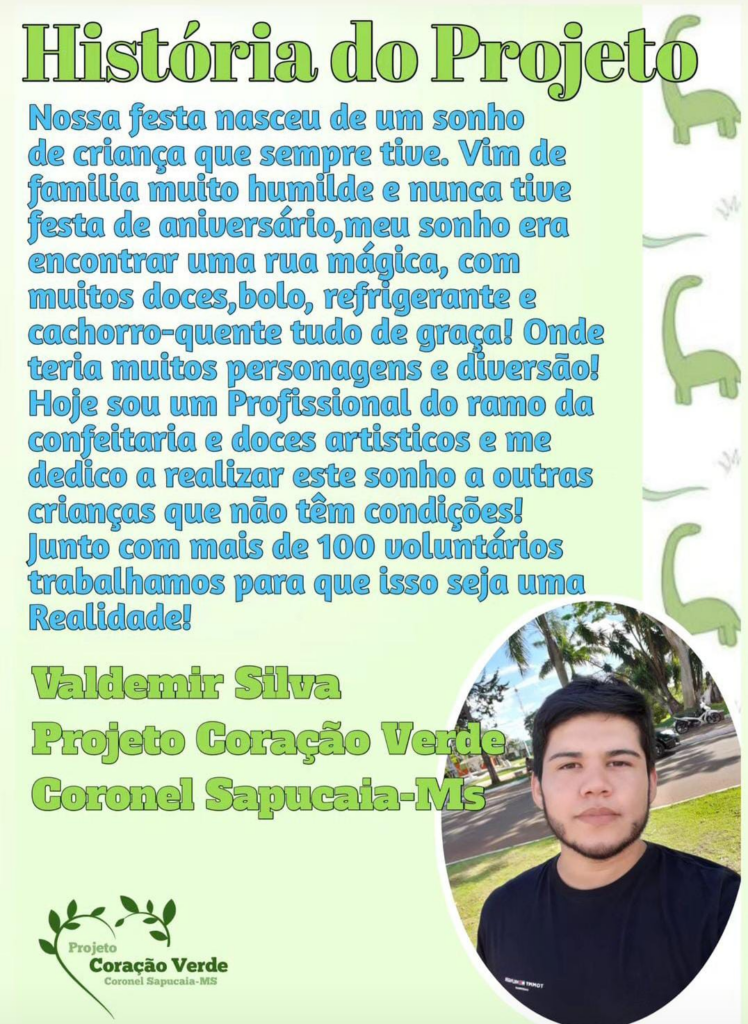 Projeto voluntário promove dia de diversão para crianças em Coronel Sapucaia neste domingo (20) Projeto voluntário promove dia de diversão para crianças em Coronel Sapucaia neste domingo (20)