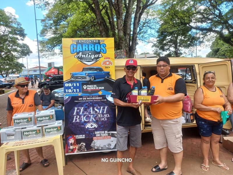 10º Encontro de Carro Antigo foi sucesso total em Amambai