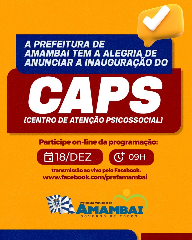 Prefeito de Amambai, Dr. Bandeira, entrega obras nesta quarta-feira (18), com mais de R$ 4,6 milhões em investimentos Prefeito de Amambai, Dr. Bandeira, entrega obras nesta quarta-feira (18), com mais de R$ 4,6 milhões em investimentos