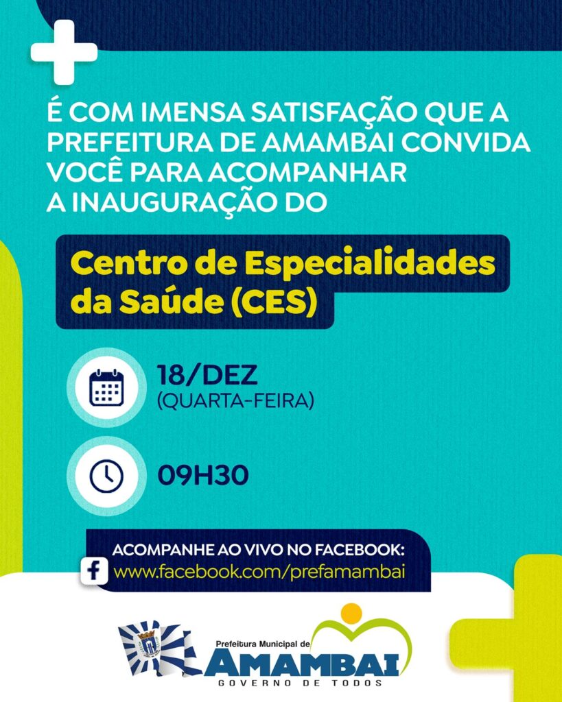 Prefeito de Amambai, Dr. Bandeira, entrega obras nesta quarta-feira (18), com mais de R$ 4,6 milhões em investimentos Prefeito de Amambai, Dr. Bandeira, entrega obras nesta quarta-feira (18), com mais de R$ 4,6 milhões em investimentos