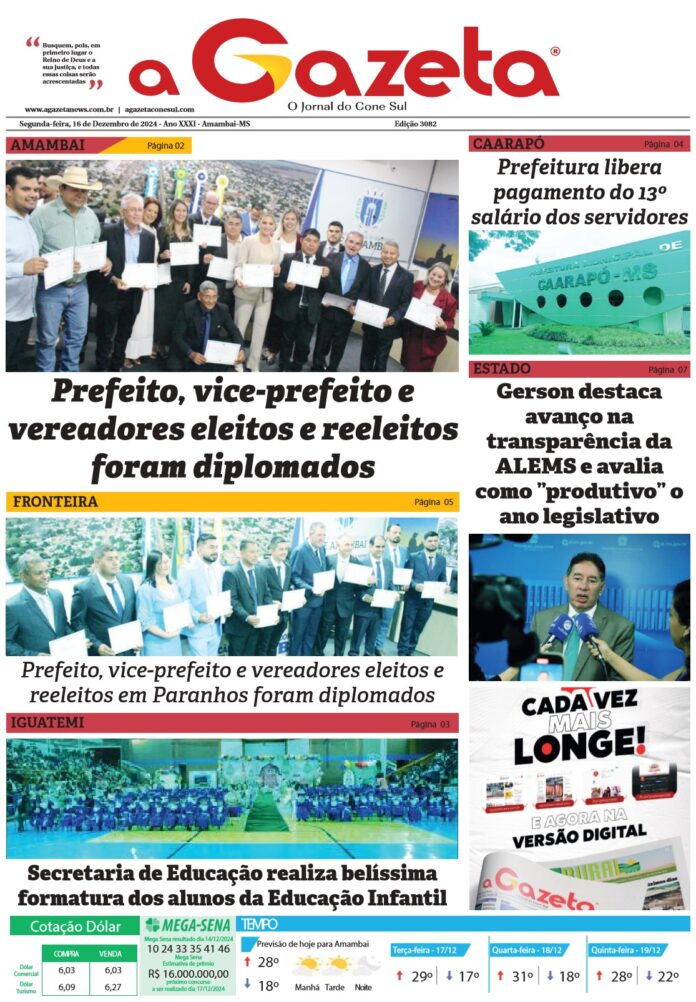 Jornal A Gazeta, dia 16 de dezembro - edição 3082_1