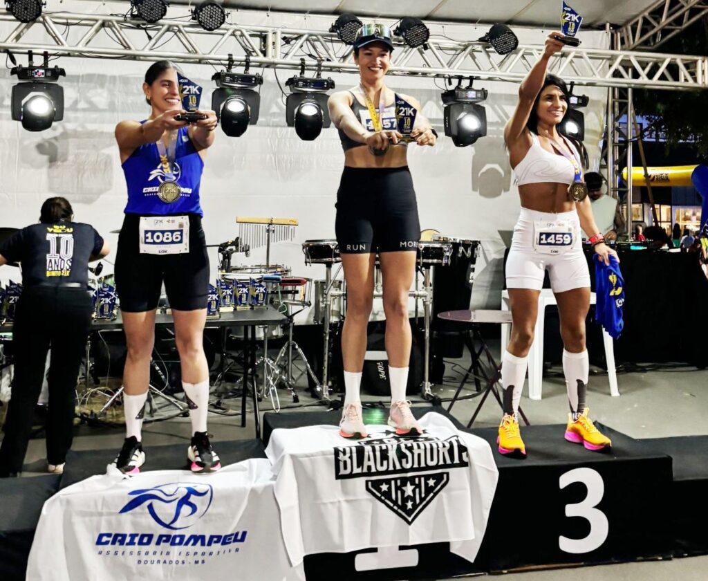 Atleta de Amambai, Danieli Cabral, vence corrida pedestre em Bonito Atleta de Amambai, Danieli Cabral, vence corrida pedestre em Bonito