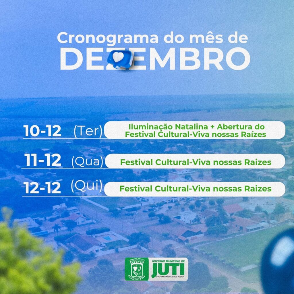 Prefeitura de Jutí abre nesta terça programação do 37º aniversário Prefeitura de Jutí abre nesta terça programação do 37º aniversário