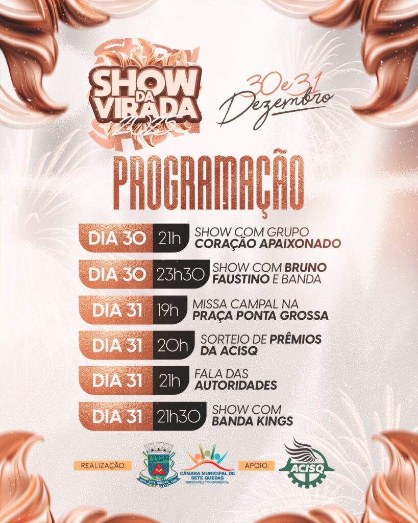 Prefeituras promovem Festa da Virada em Amambai e na região Cone Sul de MS Prefeituras promovem Festa da Virada em Amambai e na região Cone Sul de MS