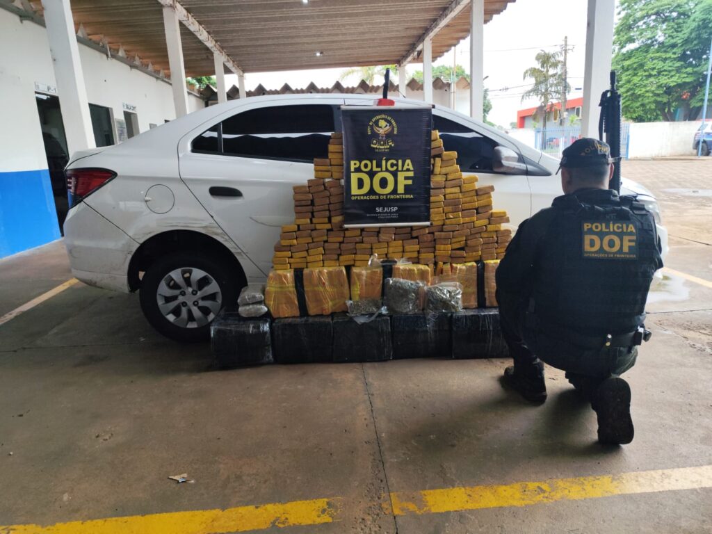 Homem que seguia para São Paulo com quase 400 quilos de maconha é preso pelo DOF Amambai Homem que seguia para São Paulo com quase 400 quilos de maconha é preso pelo DOF Amambai