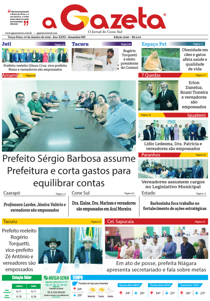 Jornal A Gazeta, dia 07 de janeiro - edição 3090_1