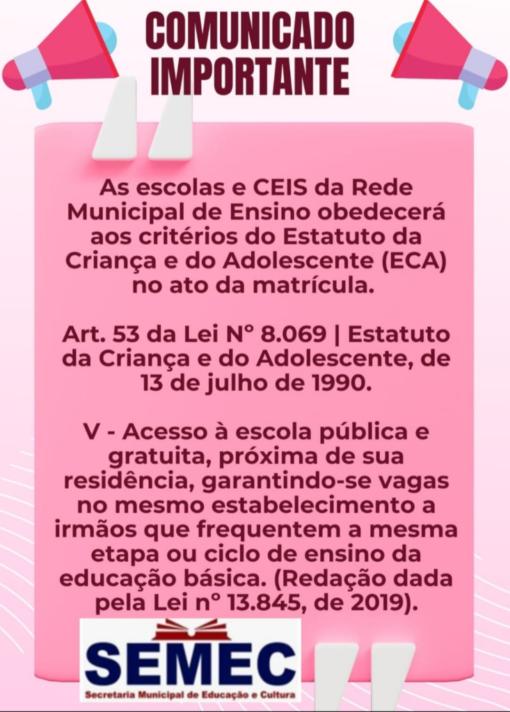 Prefeita de Coronel Sapucaia informa que matrícula escolar seguirá normas do ECA Prefeita de Coronel Sapucaia informa que matrícula escolar seguirá normas do ECA