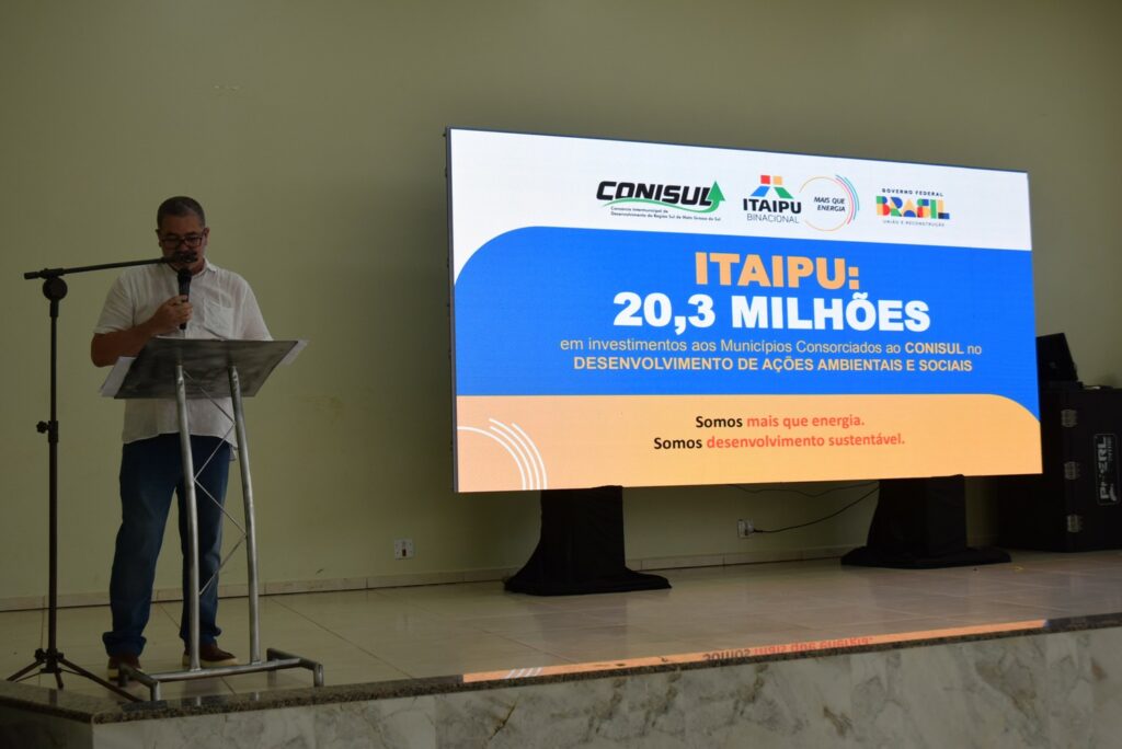 Itaipu e Conisul realizam reunião em Iguatemi para entrega de R$ 20,3 milhões em ações e investimentos aos municípios consorciados Itaipu e Conisul realizam reunião em Iguatemi para entrega de R$ 20,3 milhões em ações e investimentos aos municípios consorciados