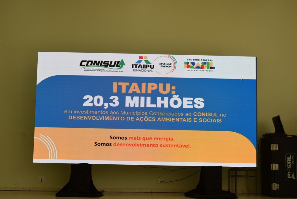 Itaipu e Conisul realizam reunião em Iguatemi para entrega de R$ 20,3 milhões em ações e investimentos aos municípios consorciados Itaipu e Conisul realizam reunião em Iguatemi para entrega de R$ 20,3 milhões em ações e investimentos aos municípios consorciados