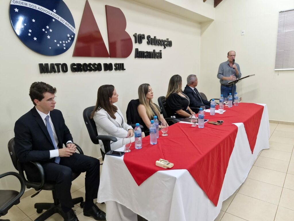 Nova diretoria da 10ª Subseção da OAB-MS toma posse em Amambai Nova diretoria da 10ª Subseção da OAB-MS toma posse em Amambai