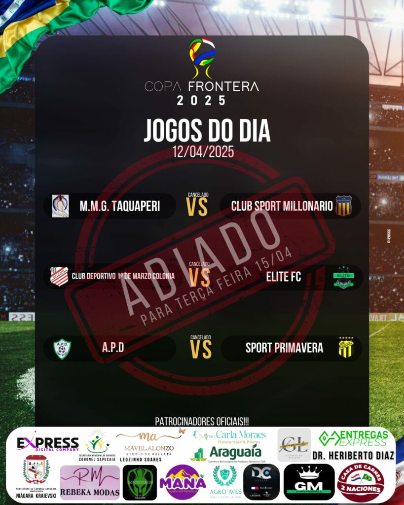 Copa Fronteira de Suíço segue nesta terça-feira em Coronel Sapucaia Copa Fronteira de Suíço segue nesta terça-feira em Coronel Sapucaia