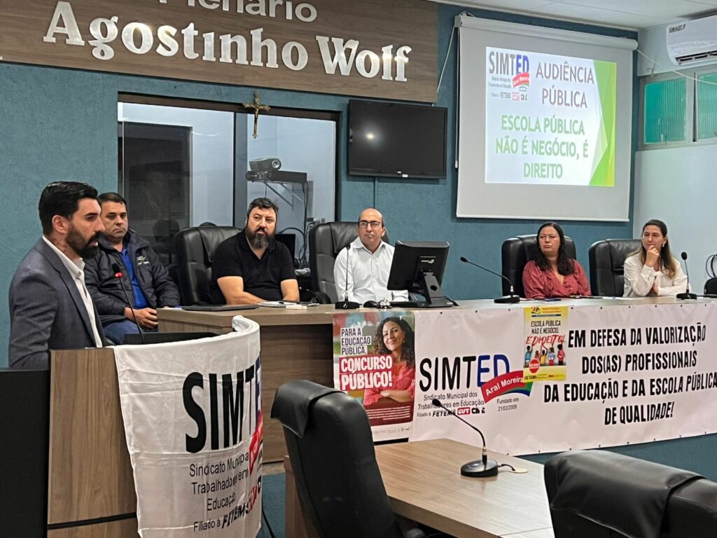 Defesa da educação e valorização dos profissionais são pautas de Audiência Pública em Aral Moreira