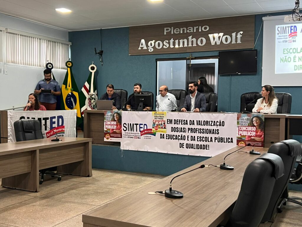 Defesa da educação e valorização dos profissionais são pautas de Audiência Pública em Aral Moreira