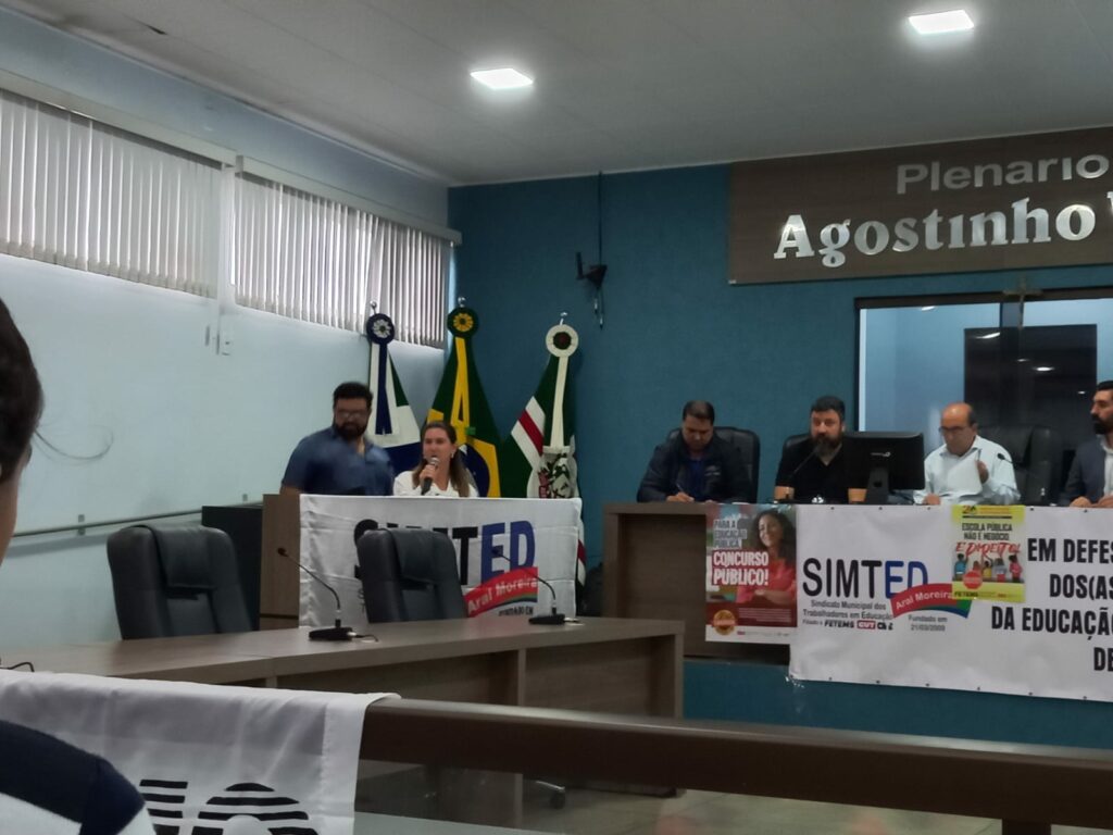 Defesa da educação e valorização dos profissionais são pautas de Audiência Pública em Aral Moreira